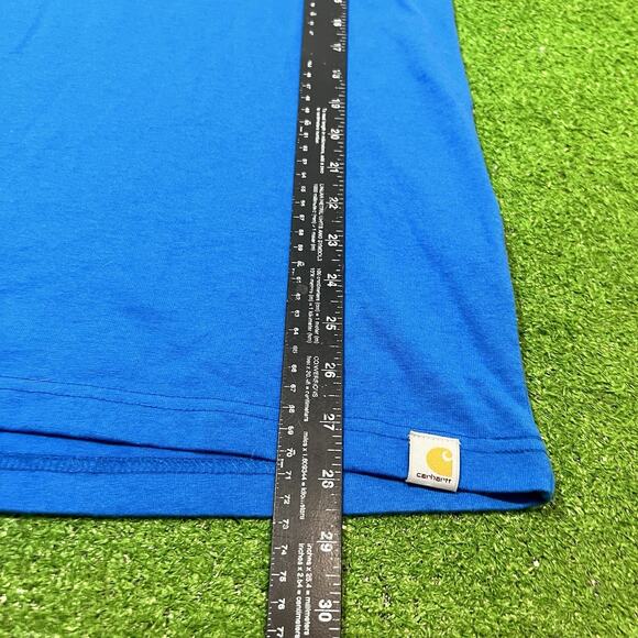 Carhartt Pocket Tee SM‎ Relax Fit Blue TX NWOT Carhartt Shirt - Picture 5 of 6